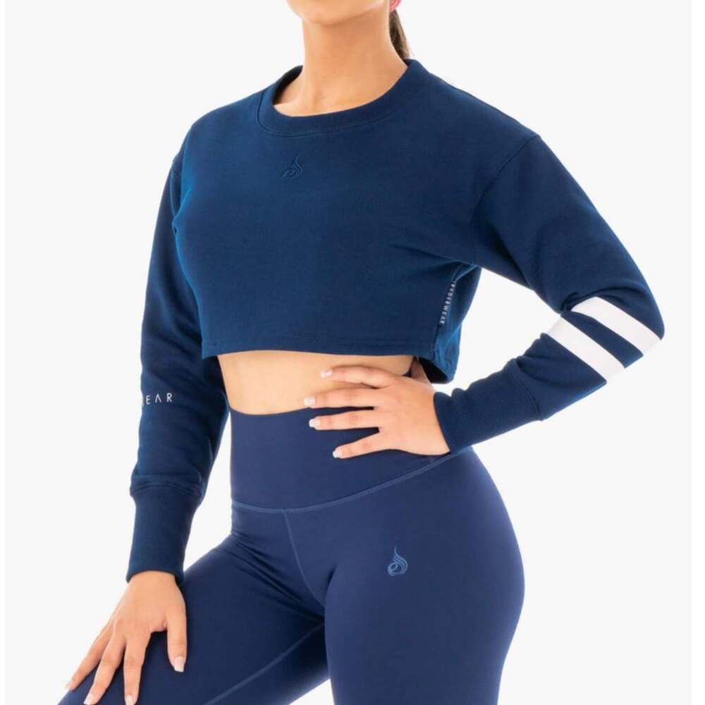 Ryderwear Women's Navy and Blue Sweatshirt